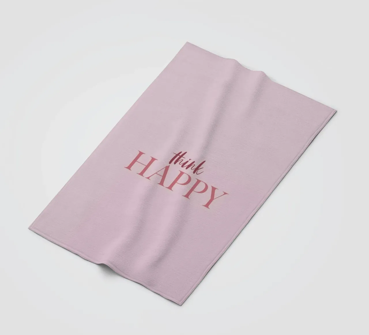 Think Happy coperta in pile da Ayleen