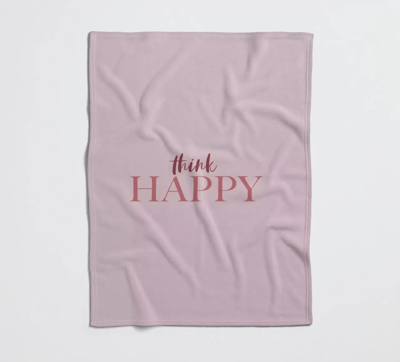 Think Happy coperta in pile da Ayleen