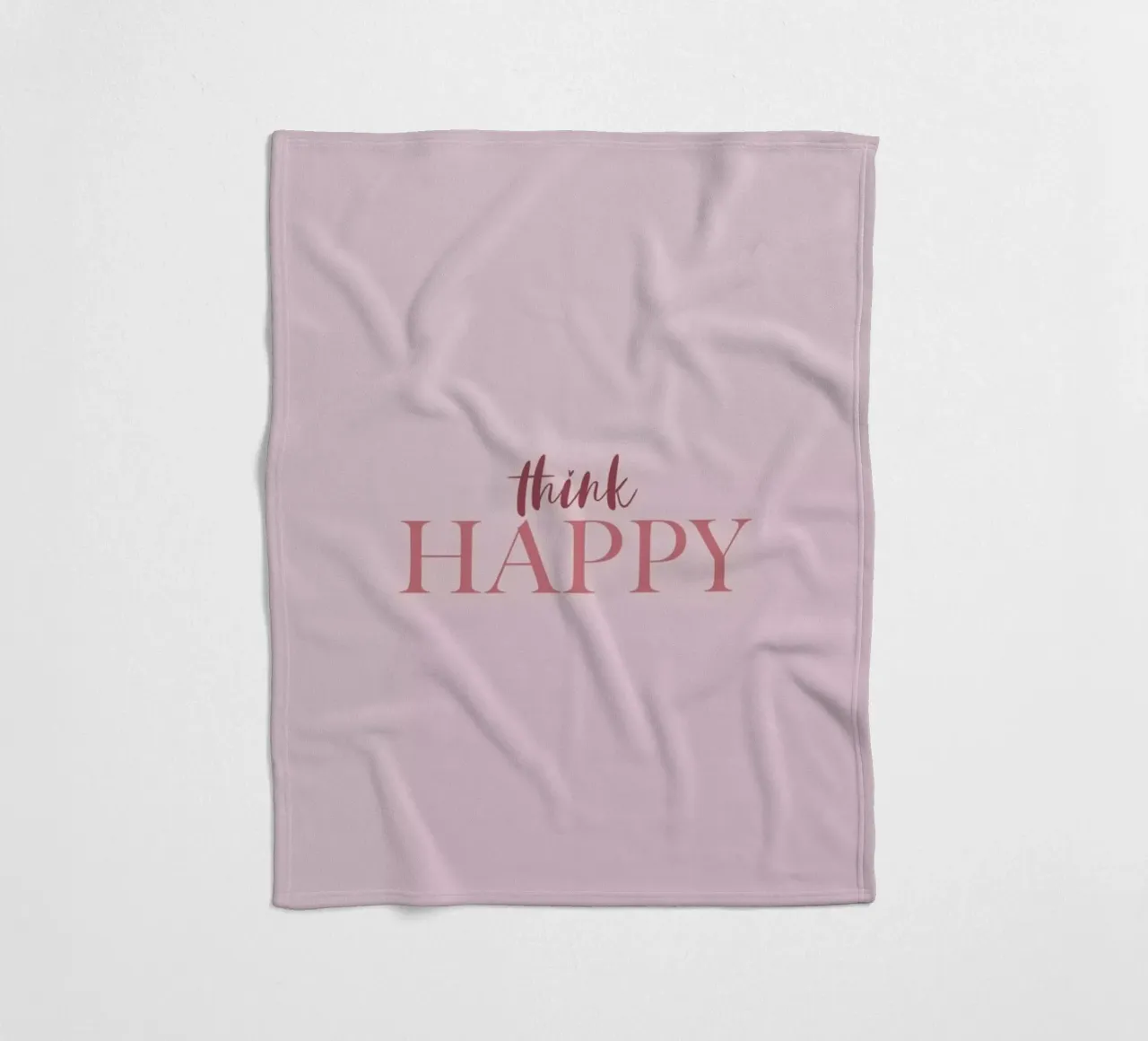 Think Happy coperta in pile da Ayleen