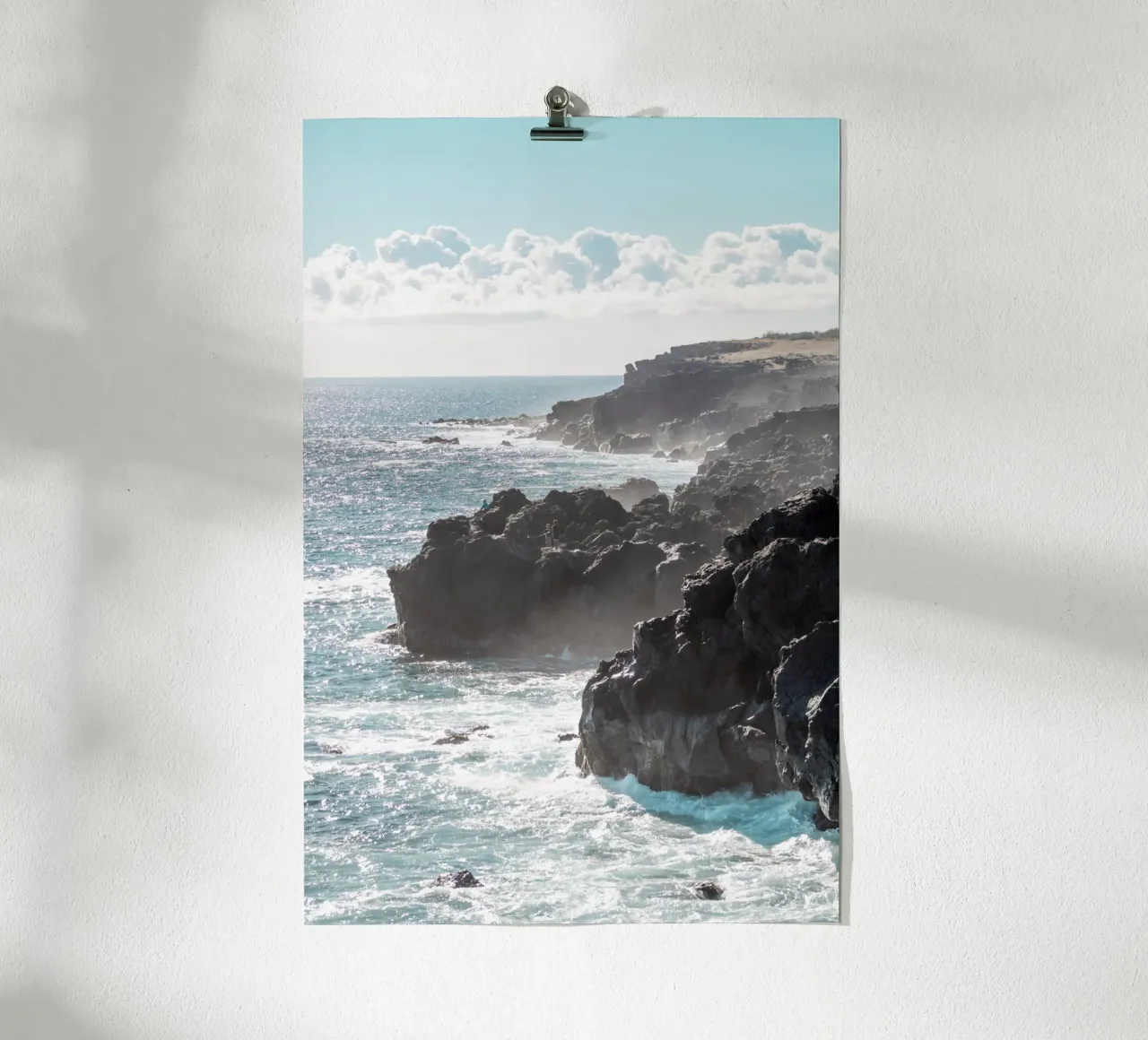 Blaue Küste - Insel La Réunion Poster von Léa Lefebvre Photography