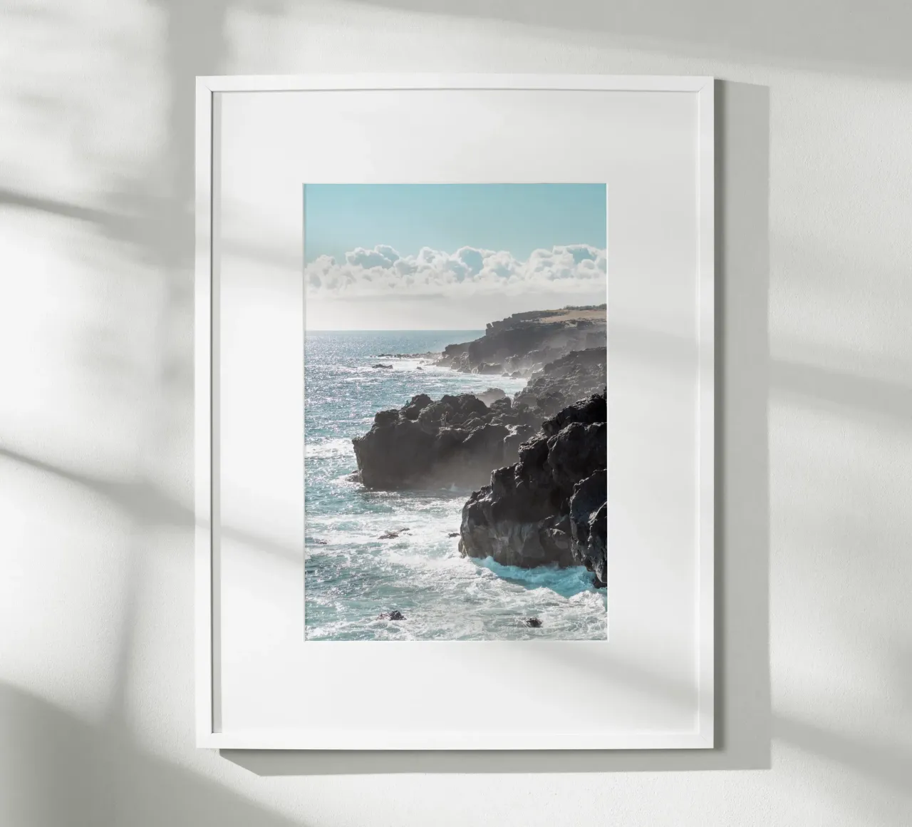 Blaue Küste - Insel La Réunion Poster von Léa Lefebvre Photography
