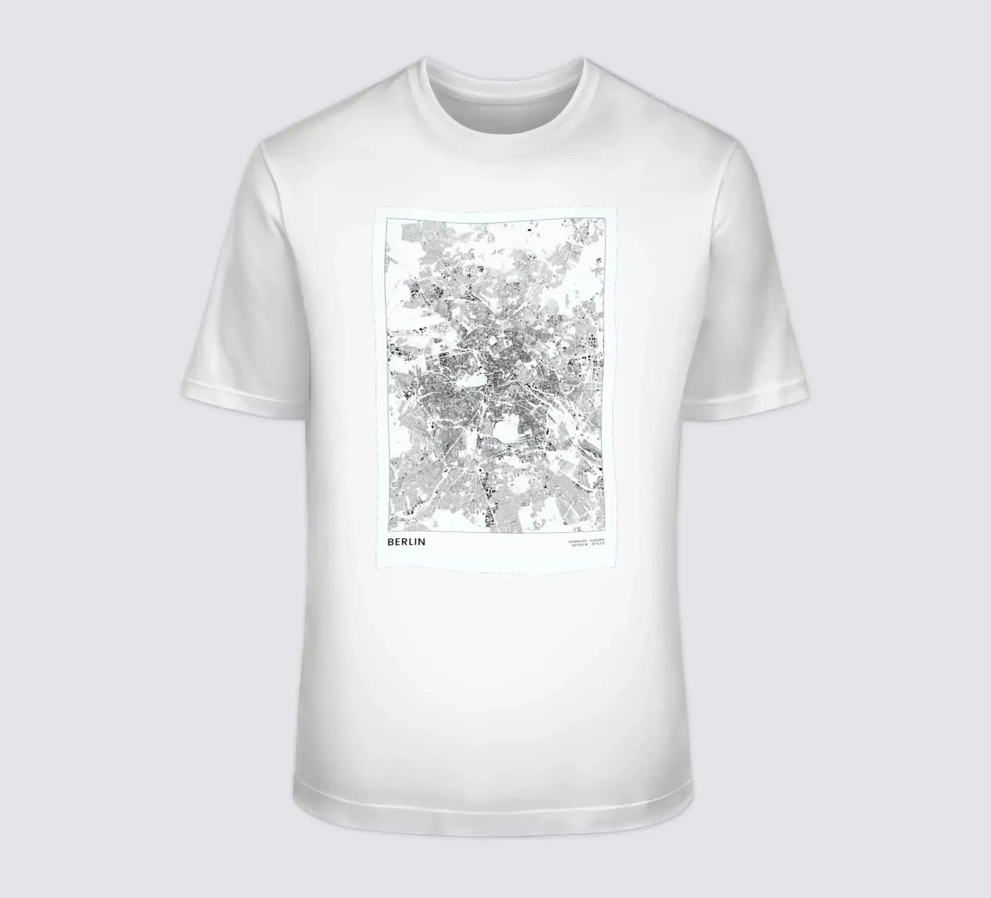Berlin Map t-shirt da The Cartography Collection