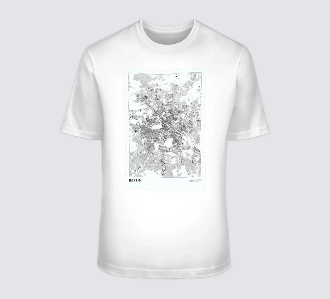 Berlin Map t-shirt da The Cartography Collection