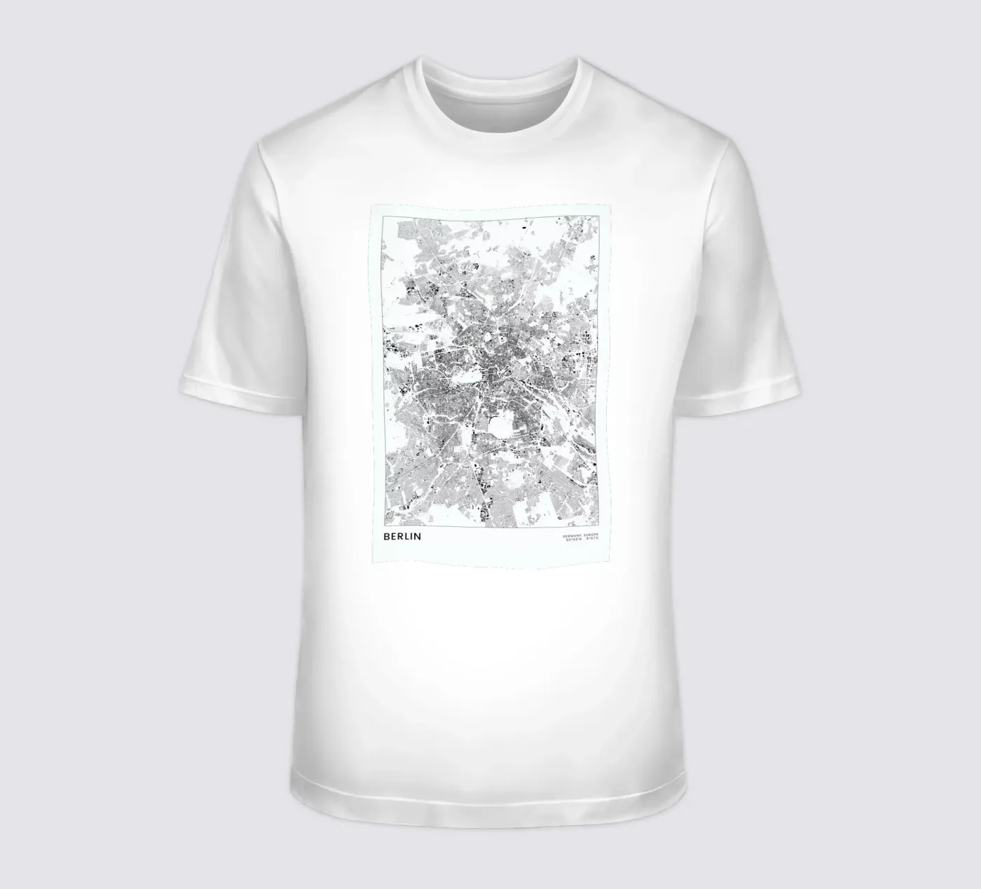 Berlin Map t-shirt da The Cartography Collection
