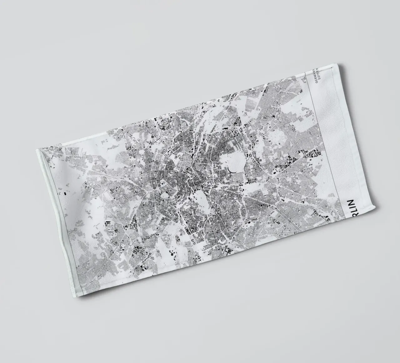 Berlin Map towel by The Cartography Collection