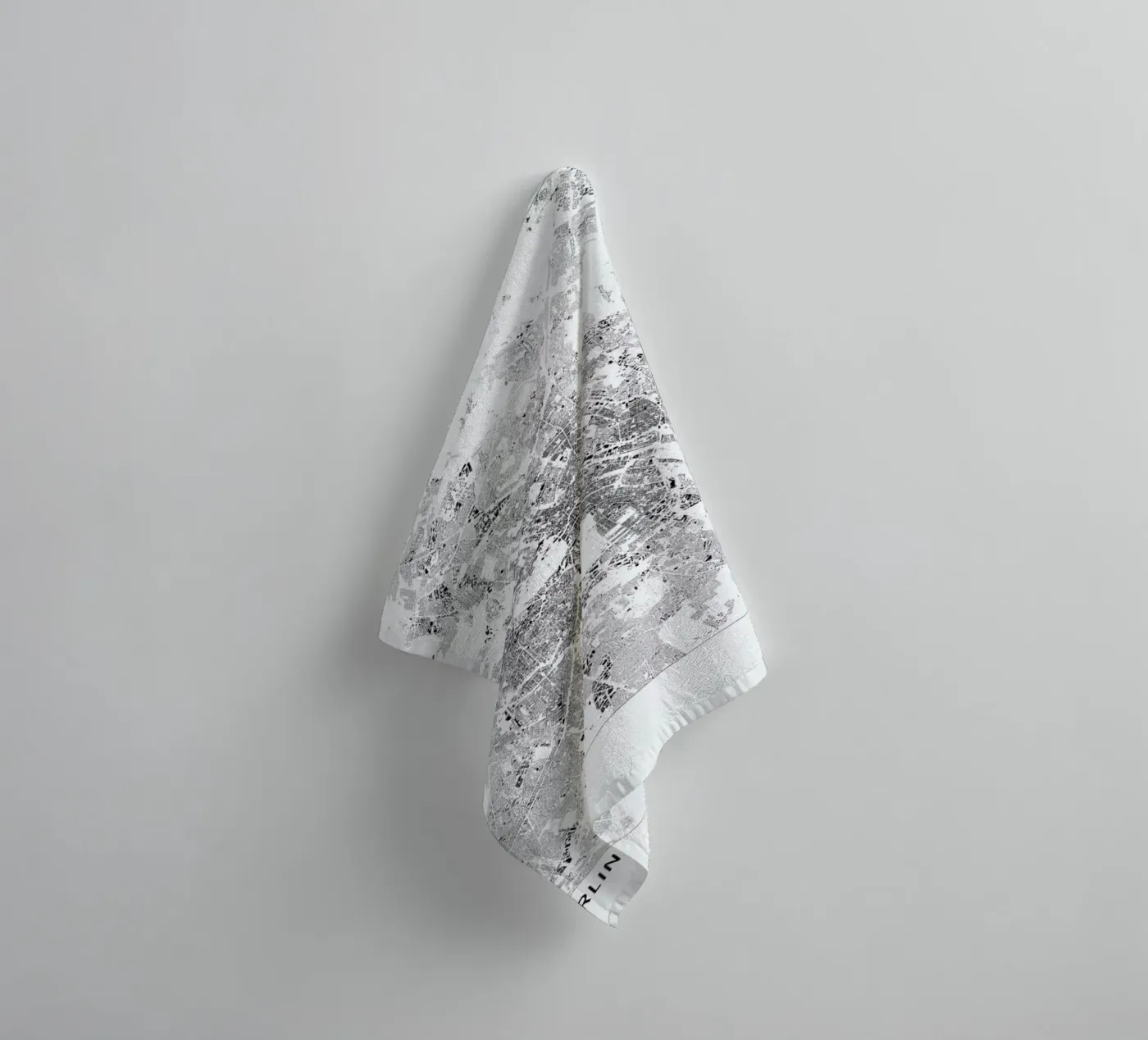 Berlin Map towel by The Cartography Collection