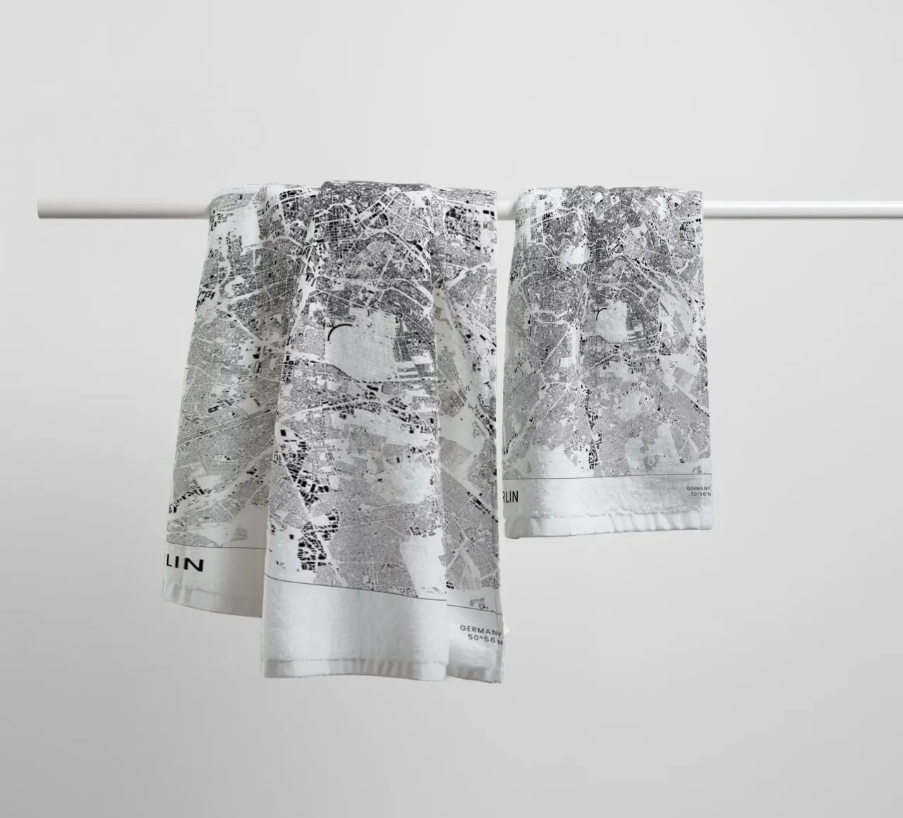 Berlin Map towel by The Cartography Collection