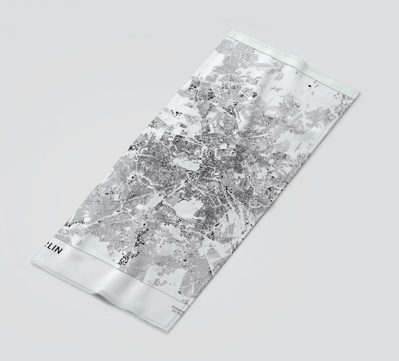 Berlin Map beach towel by The Cartography Collection