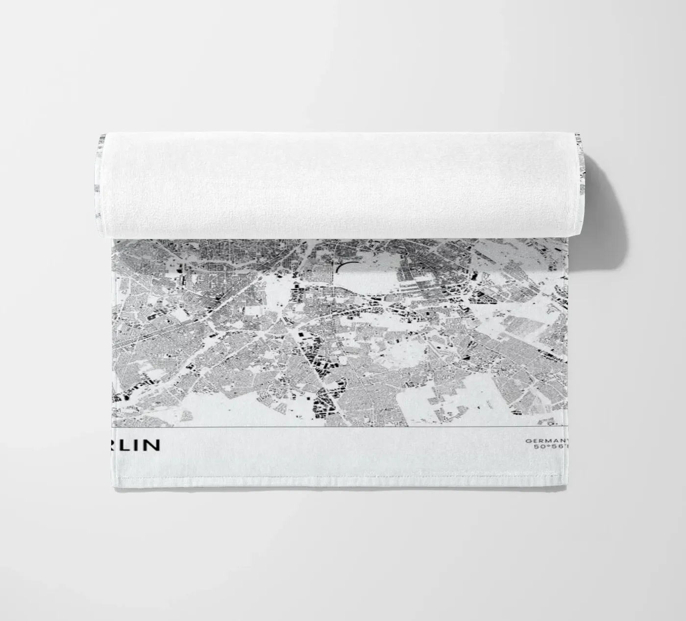 Berlin Map beach towel by The Cartography Collection