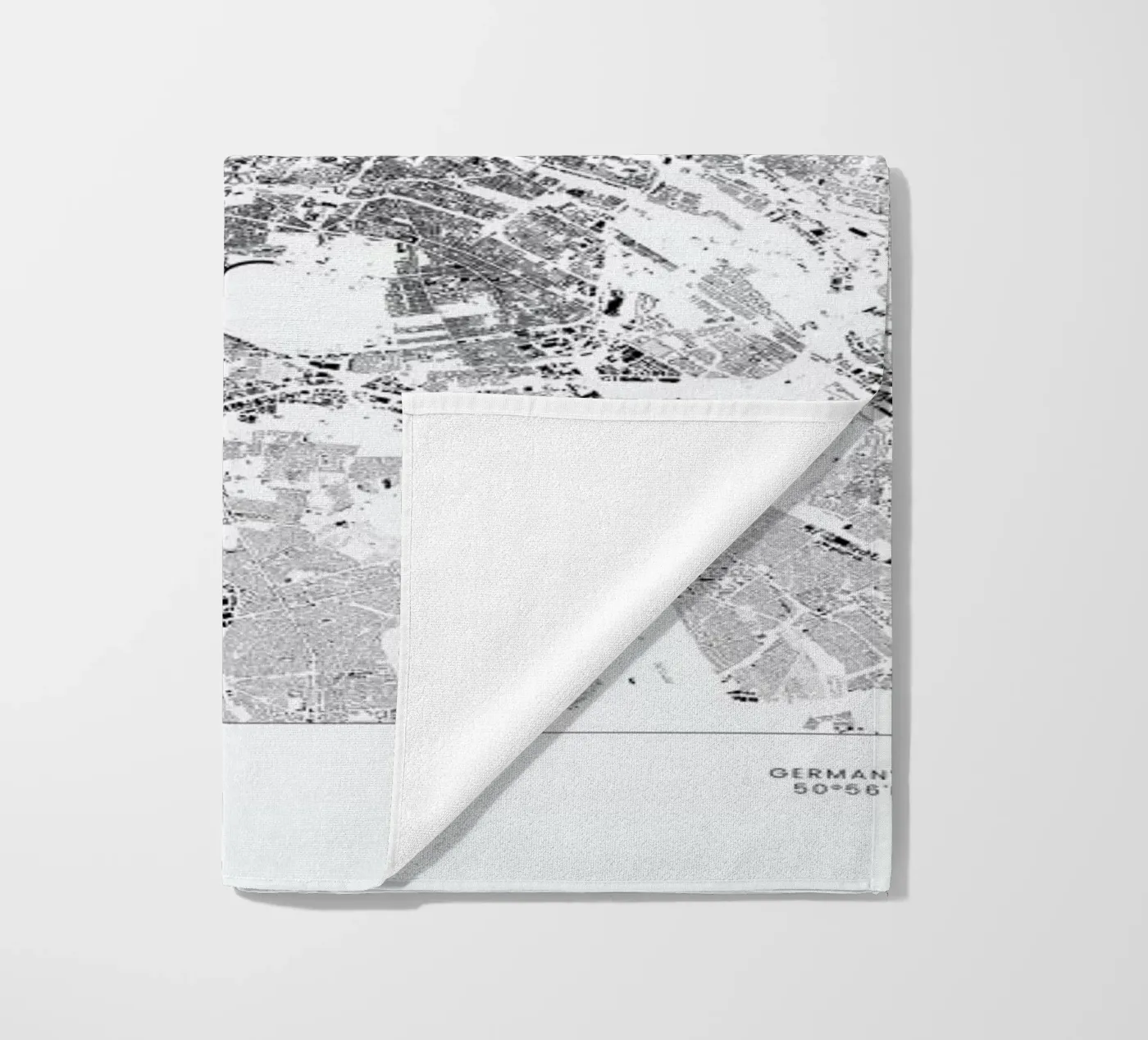 Berlin Map beach towel by The Cartography Collection