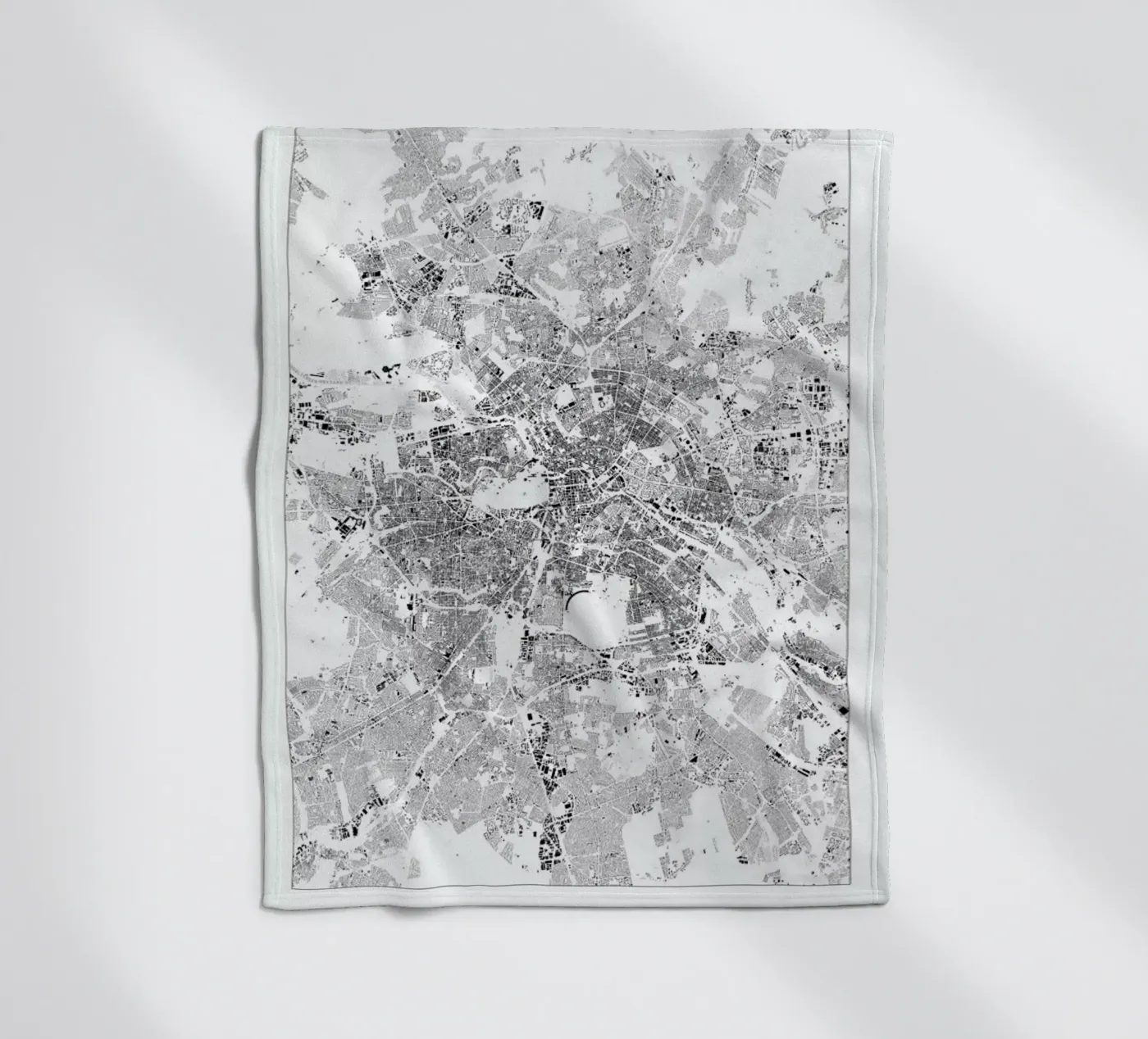 Berlin Map fleecedeken van The Cartography Collection