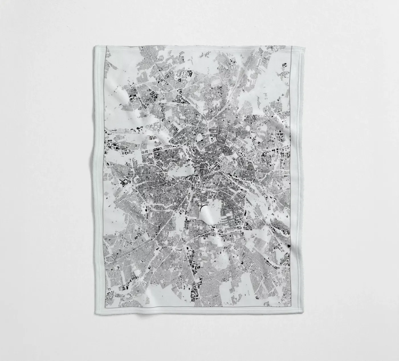 Berlin Map fleecedeken van The Cartography Collection
