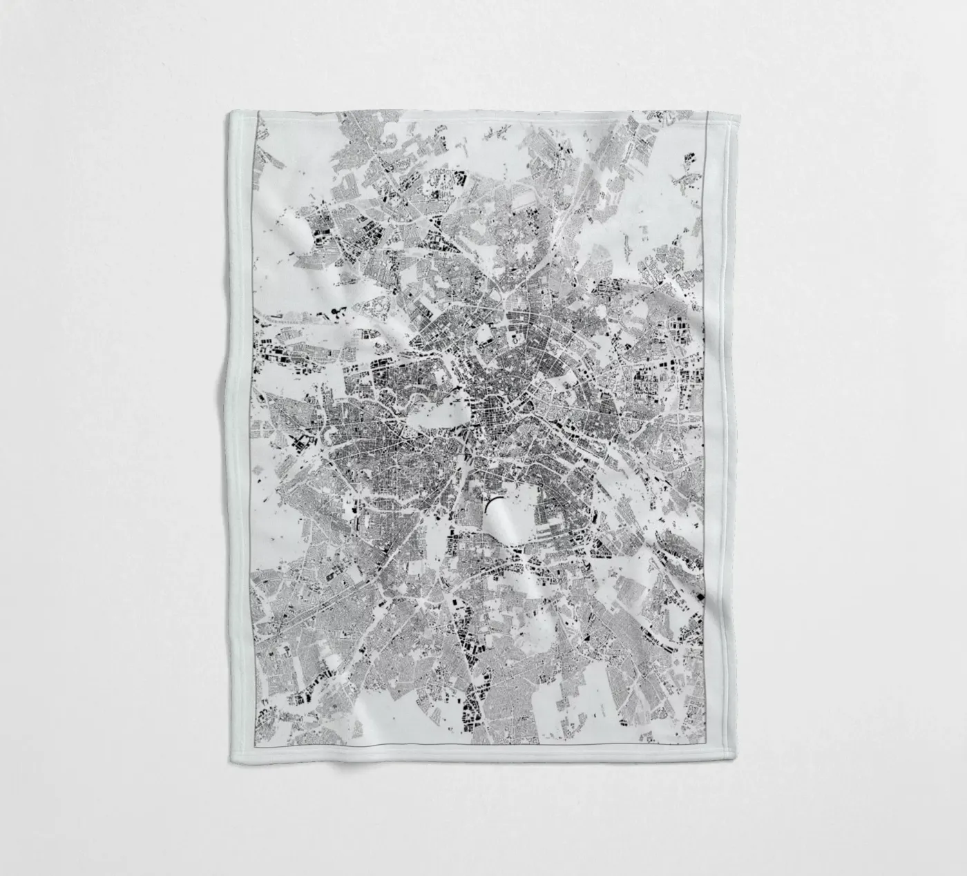 Berlin Map fleecedeken van The Cartography Collection