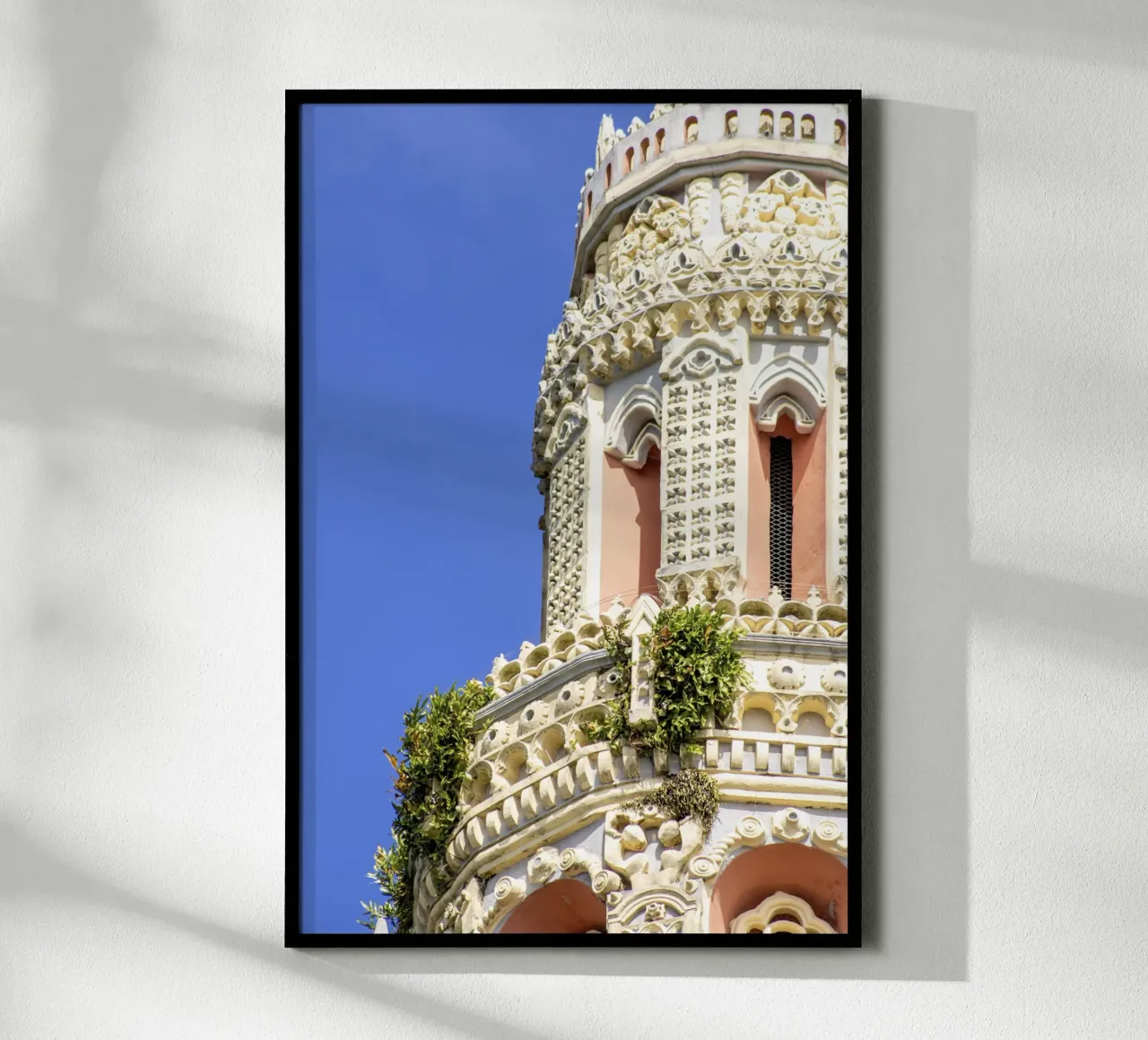 Chiesa nell'Isola della Riunione poster con telaio in plastica da Léa Lefebvre Photography