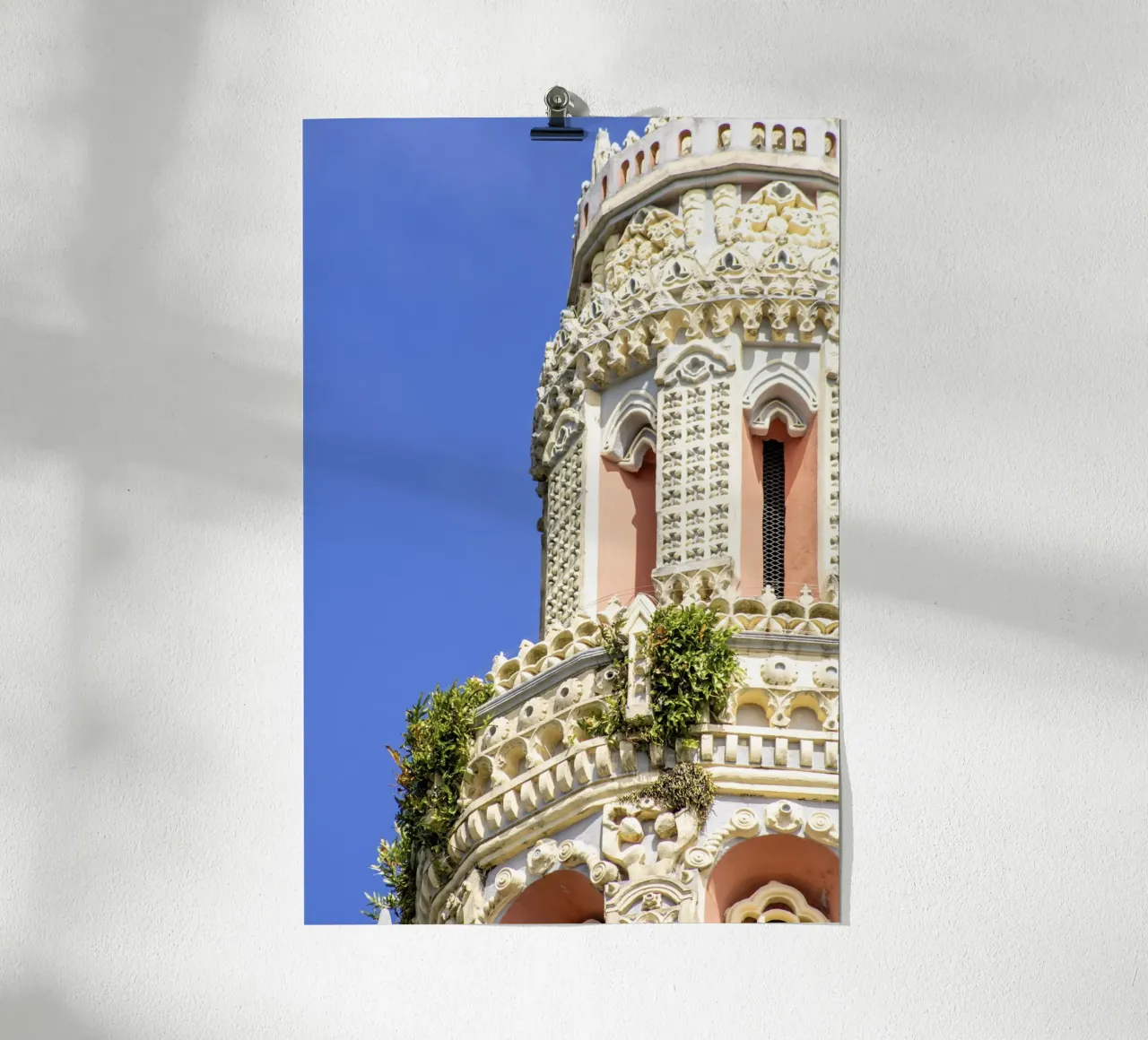 Chiesa nell'Isola della Riunione poster con telaio in plastica da Léa Lefebvre Photography