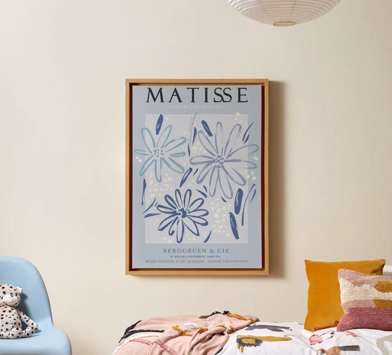 Henri Matisse - Mostra Blu 2 tela con Cornice a cassetta da Perdana shop
