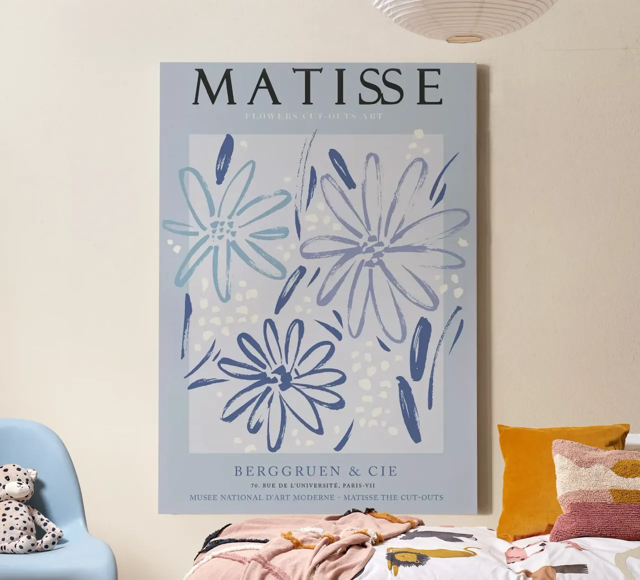 Henri Matisse - Mostra Blu 2 tela con Cornice a cassetta da Perdana shop