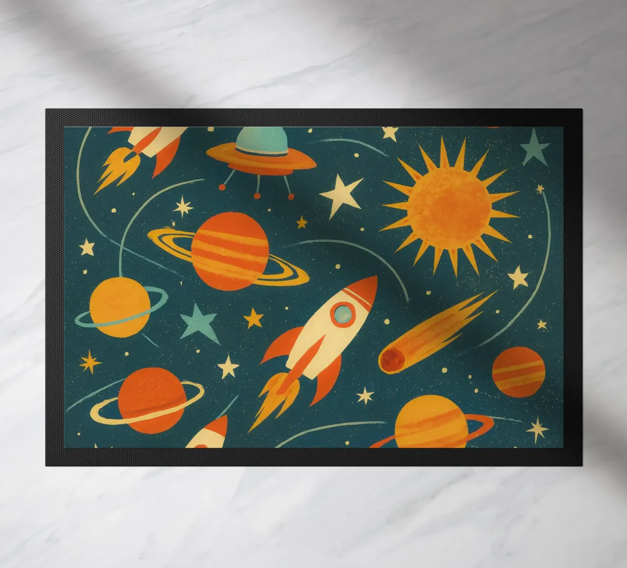Intergalactic Adventure doormat by TDPosters