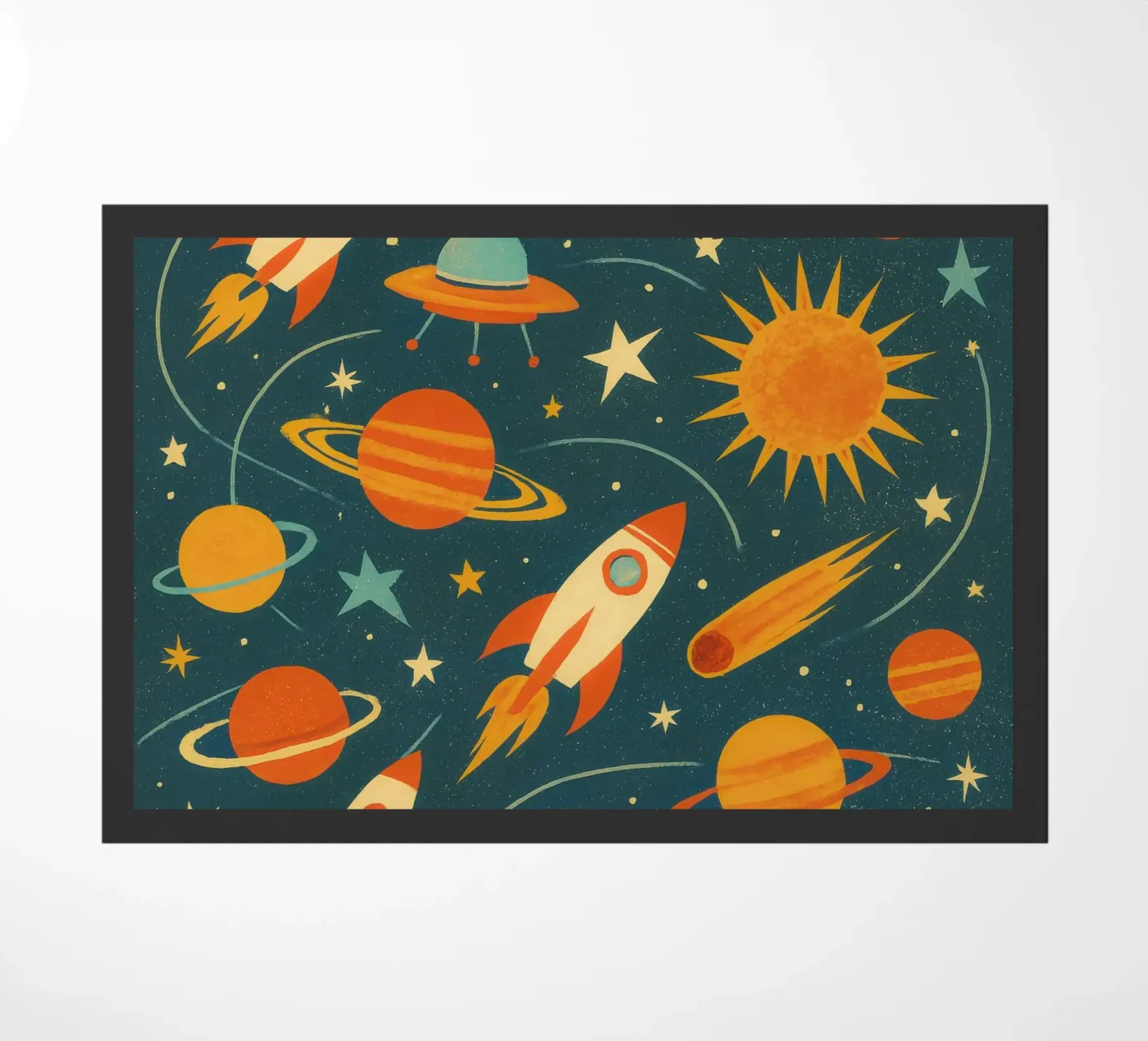 Intergalactic Adventure deurmat van TDPosters