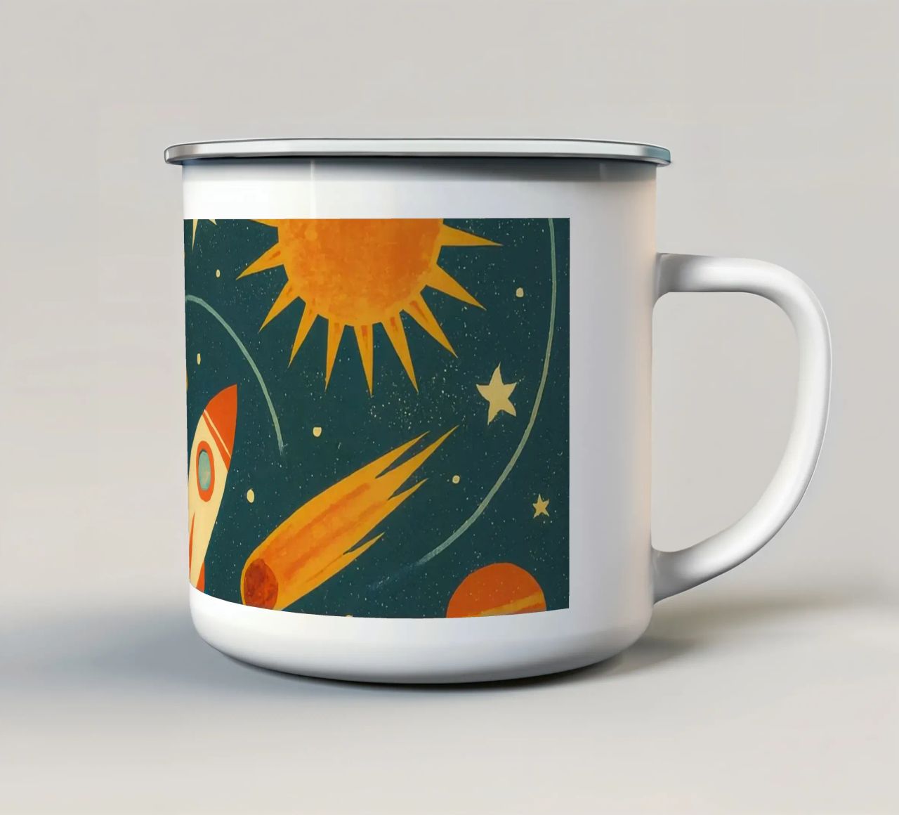 Avventura intergalattica tazza in smalto da TDPosters