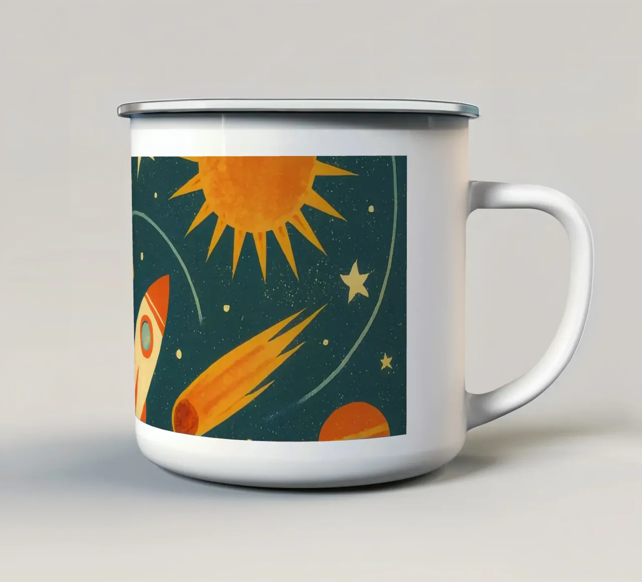 Avventura intergalattica tazza in smalto da TDPosters