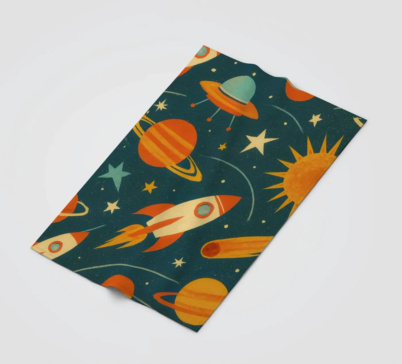 Intergalactic Adventure fleece blanket by TDPosters