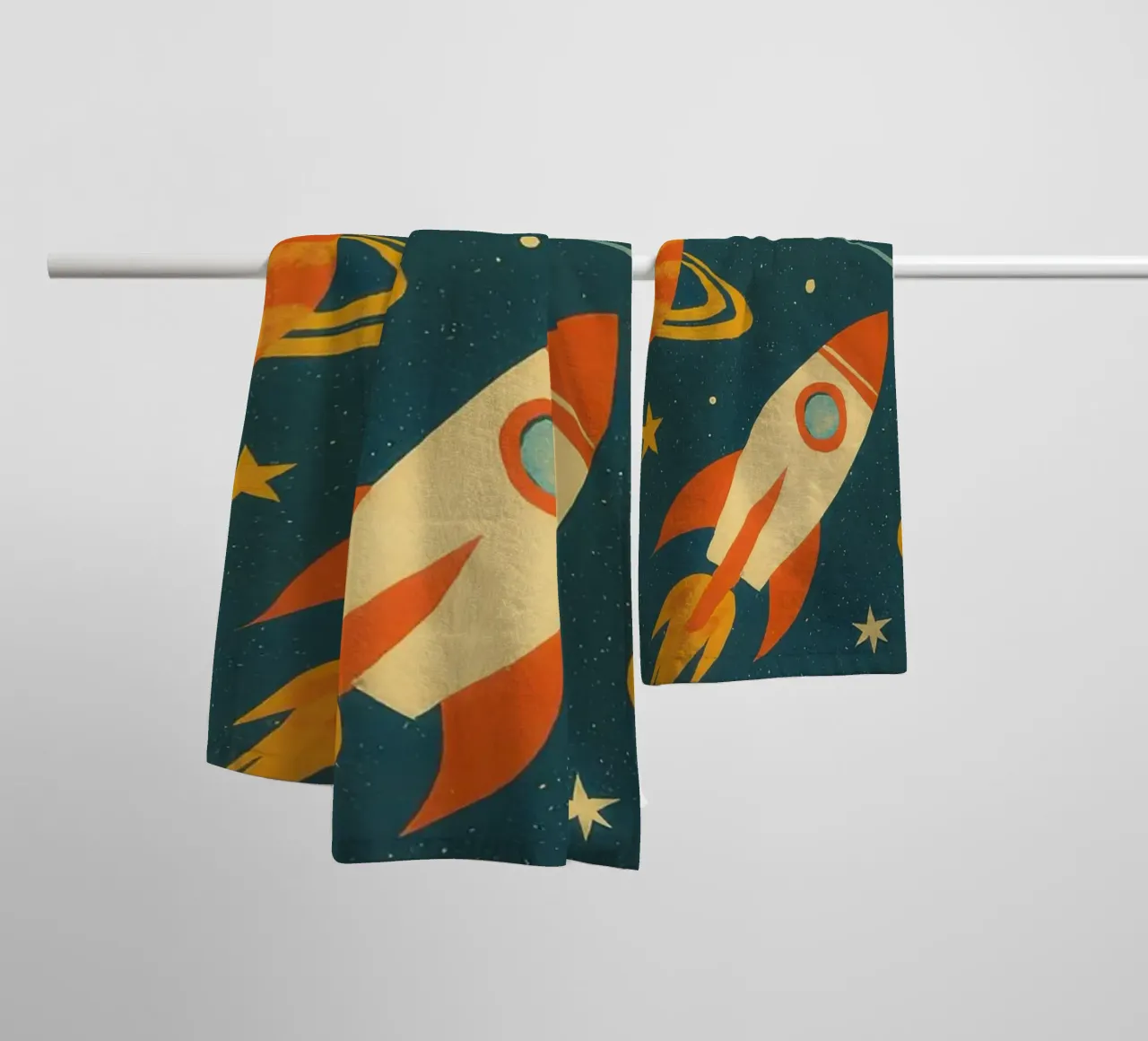 Intergalactic Adventure towel by TDPosters