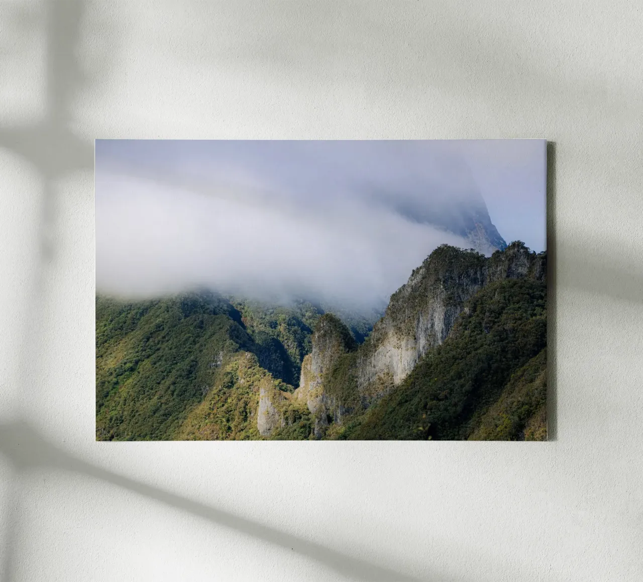 The hidden face of the mountains canvas with Floater frame by Léa Lefebvre Photography