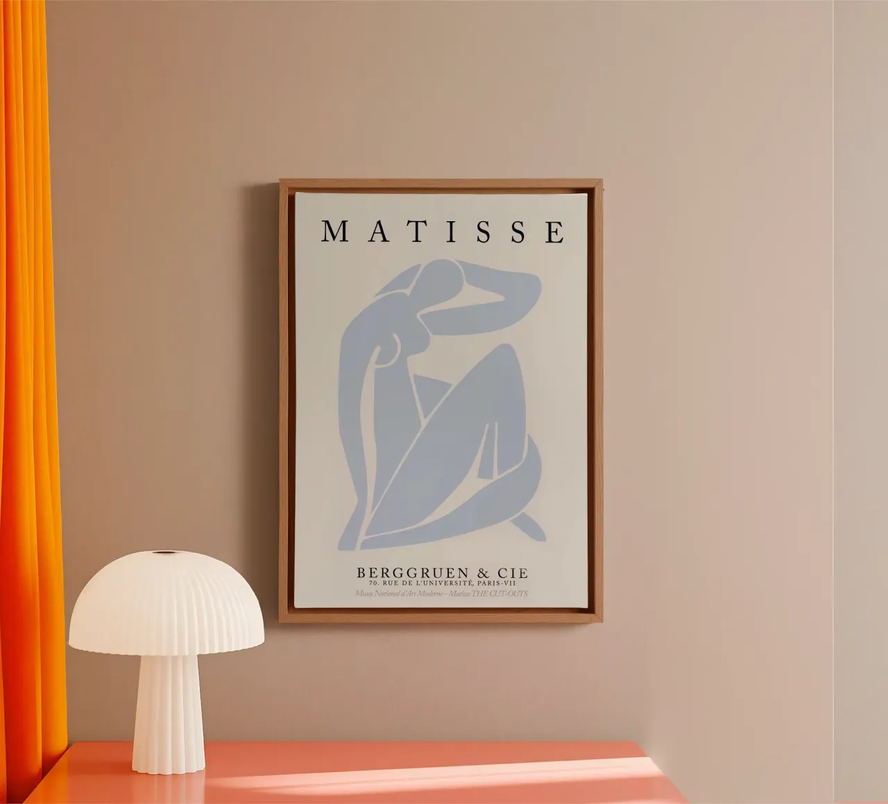 Henri Matisse - Mostra Blu 3 tela con Cornice a cassetta da Perdana shop