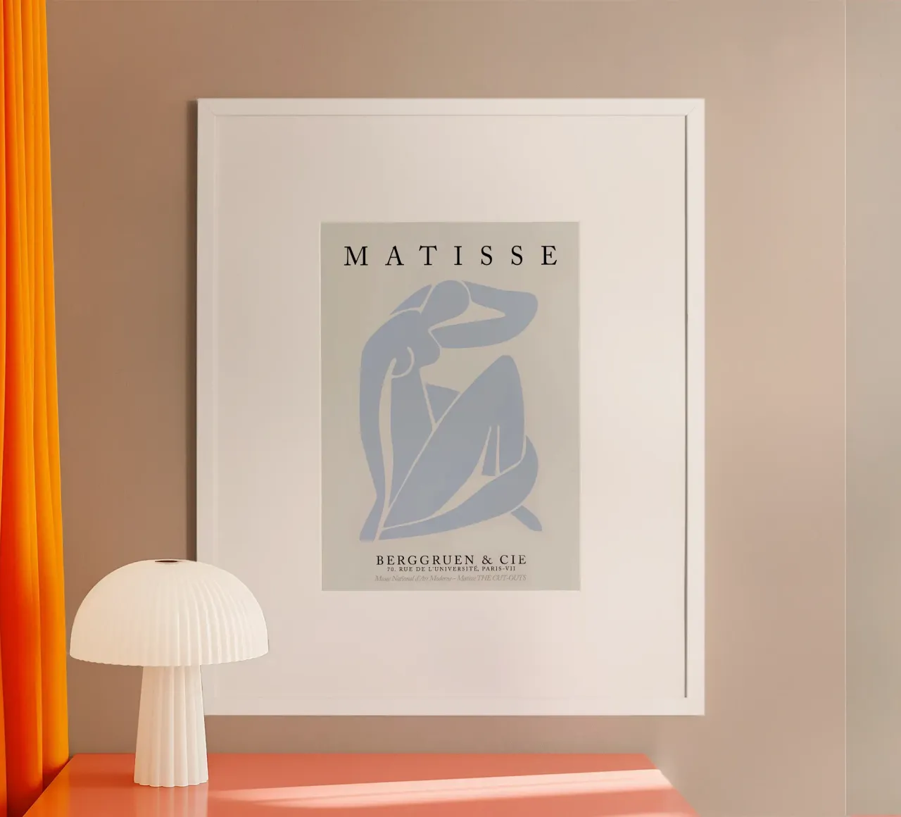 Henri Matisse - Mostra Blu 3 poster con telaio in alluminio da Perdana shop