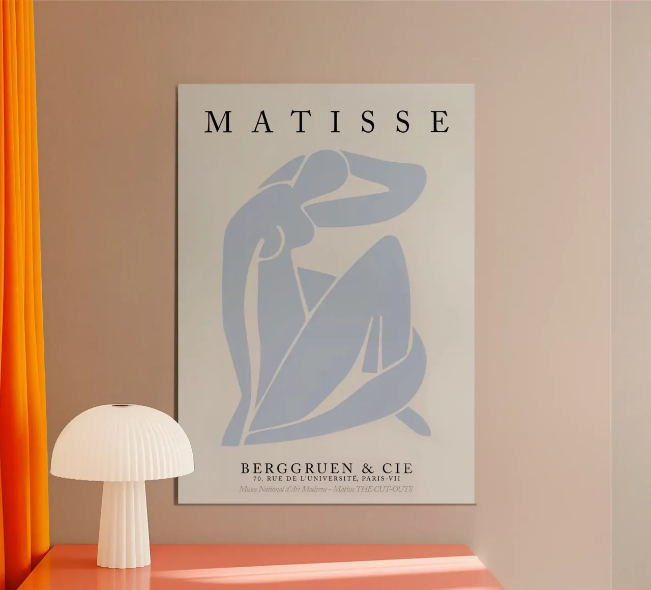 Henri Matisse - Mostra Blu 3 poster con telaio in alluminio da Perdana shop