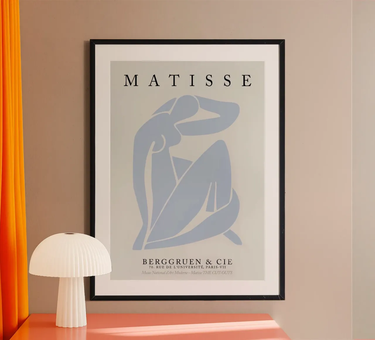 Henri Matisse - Mostra Blu 3 poster con telaio in alluminio da Perdana shop