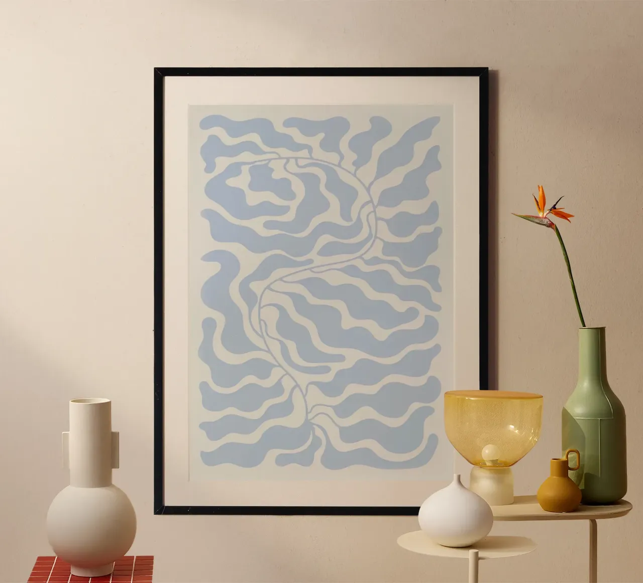 Mostra Henri Matisse Blue 4 poster con telaio in alluminio da Perdana shop