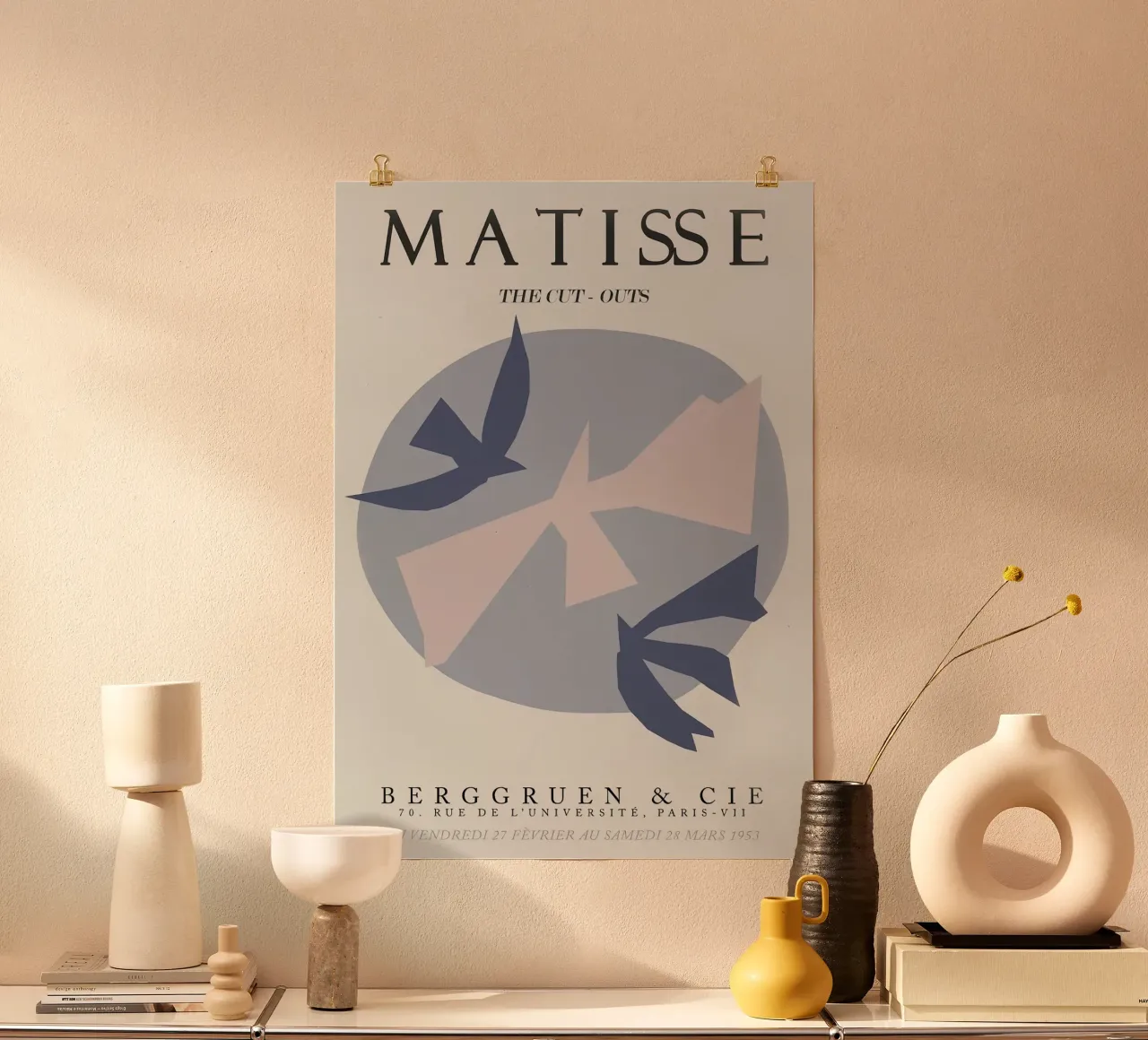 Berggruen And Cie - Henri Matisse poster con telaio in alluminio da Perdana shop