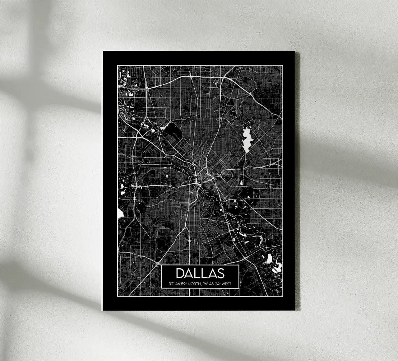 Dallas graphics canvas with Floater frame by Frame the World