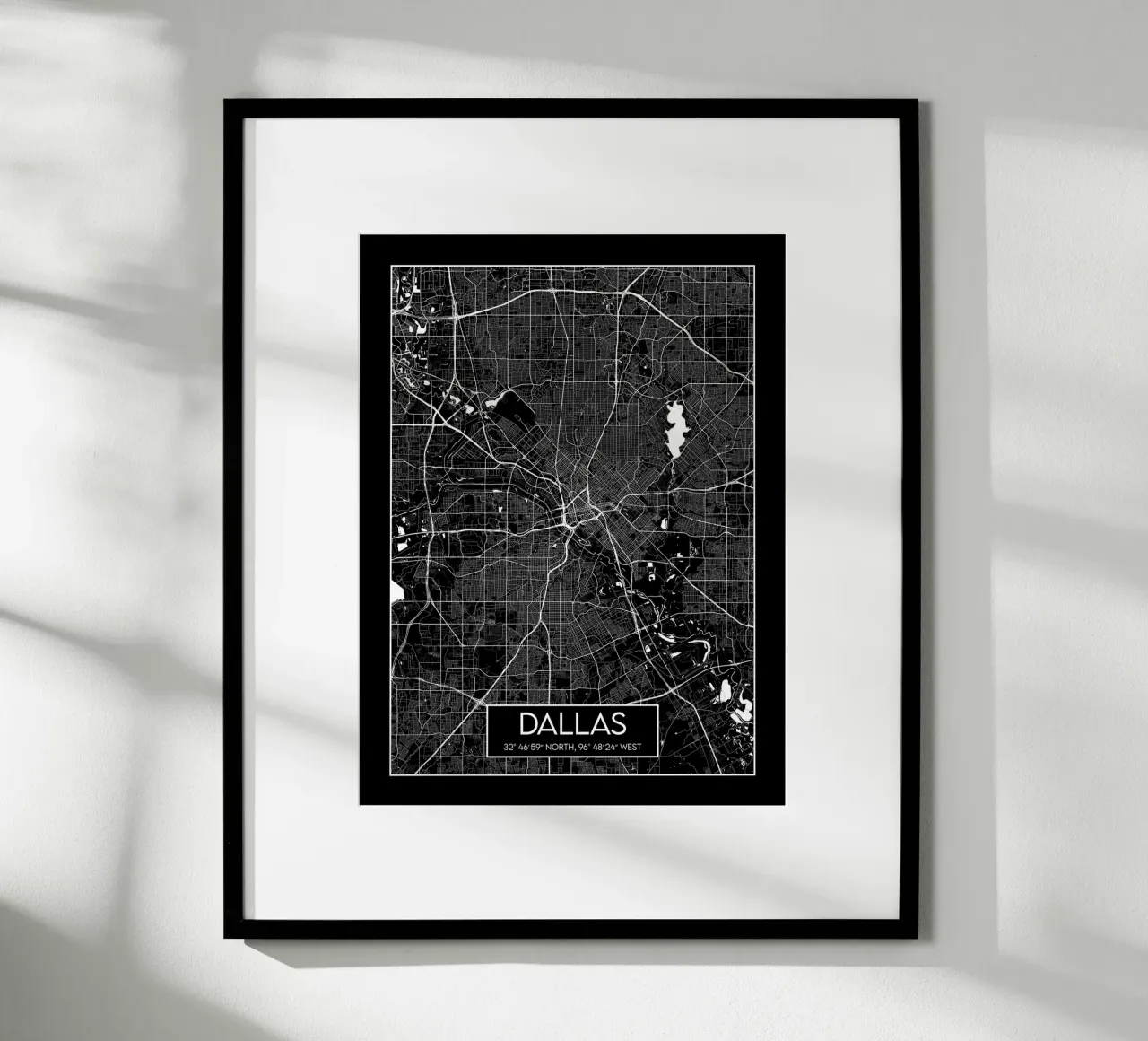 Grafica di Dallas poster da Frame the World