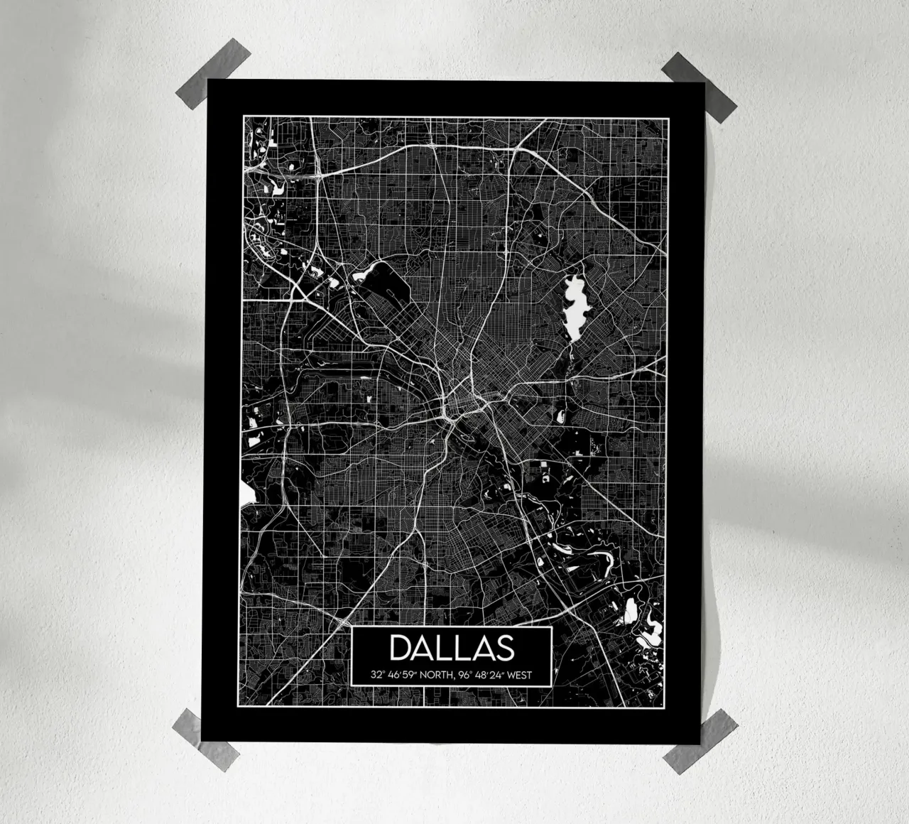 Grafica di Dallas poster da Frame the World
