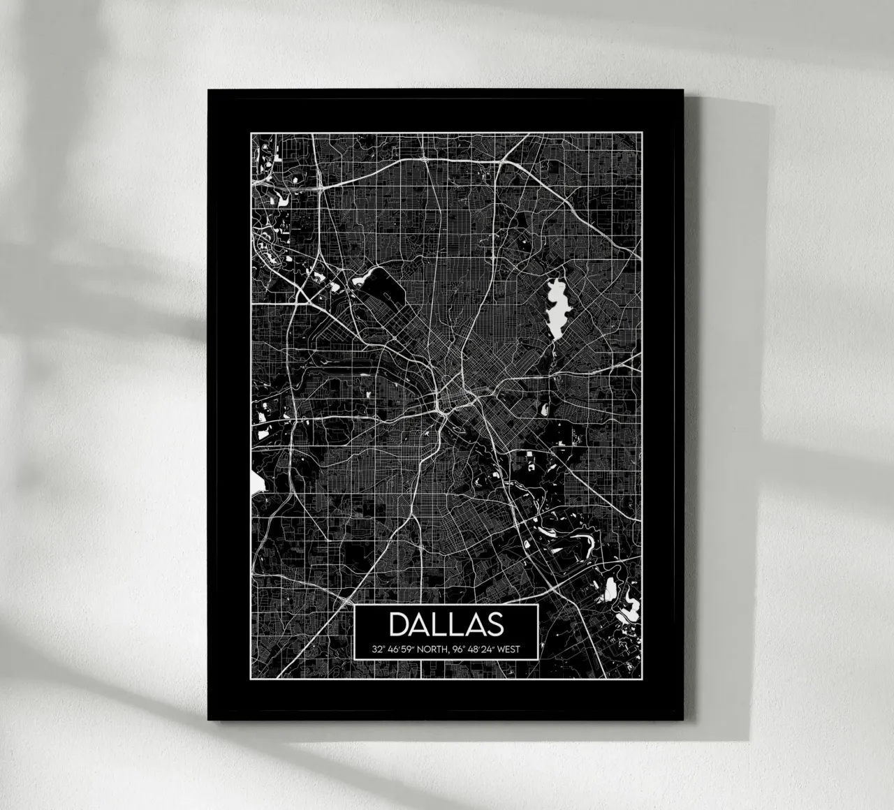 Grafica di Dallas poster da Frame the World