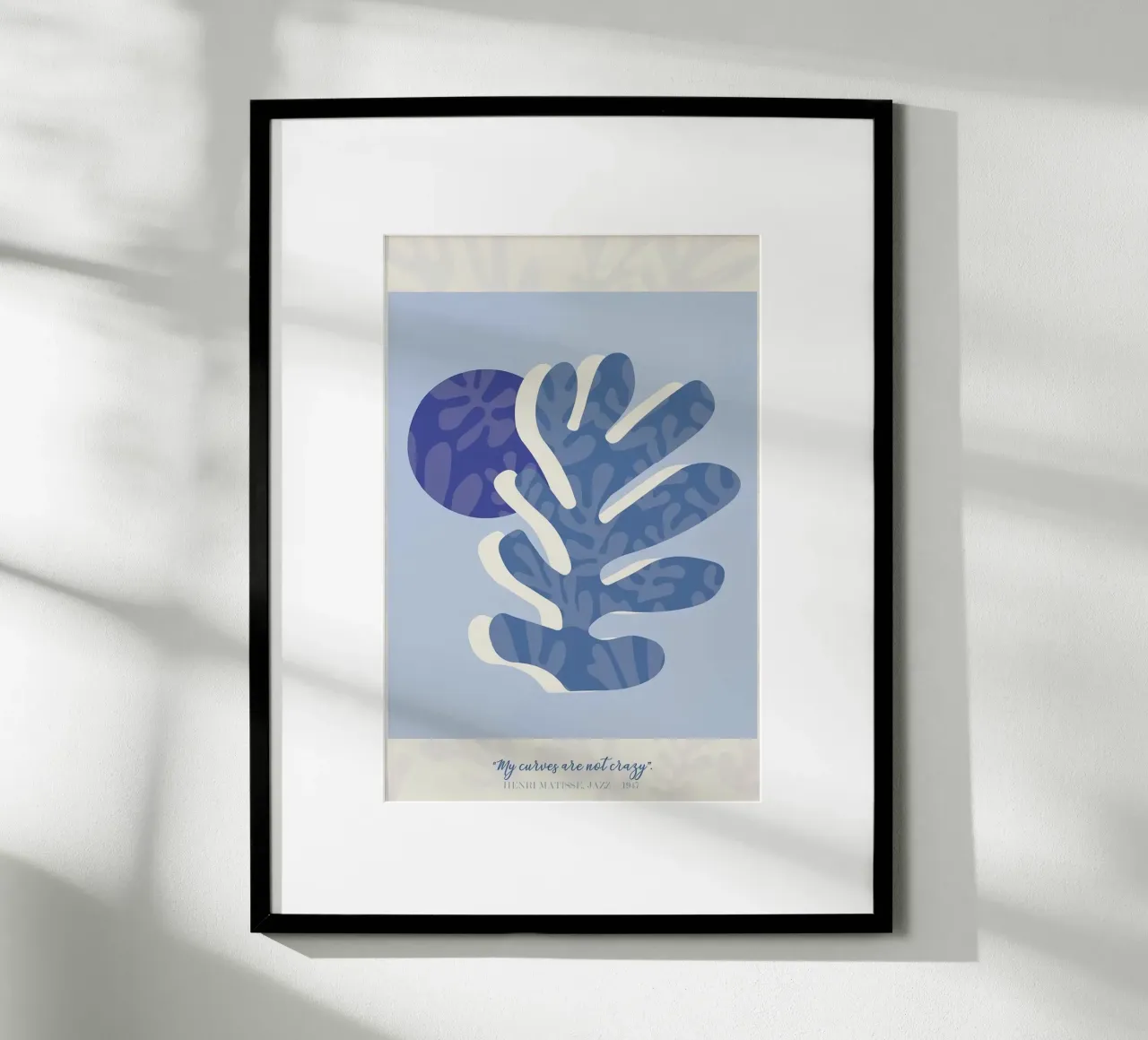Henri Matisse - Jazz 1947 poster con telaio in legno da Perdana shop