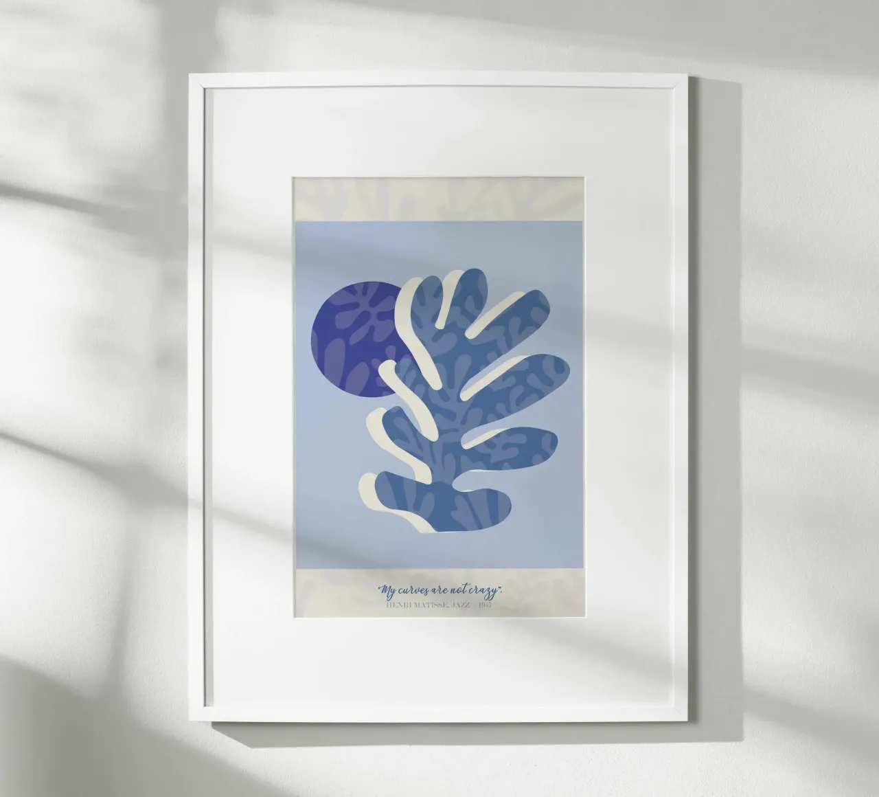 Henri Matisse - Jazz 1947 poster con telaio in legno da Perdana shop