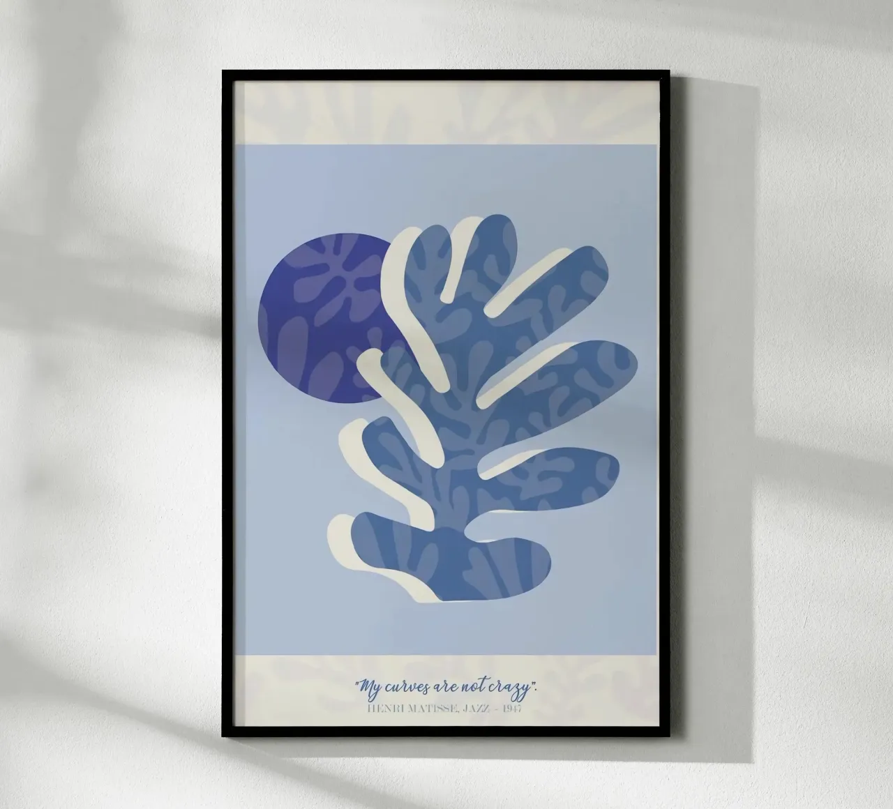 Henri Matisse - Jazz 1947 poster con telaio in legno da Perdana shop
