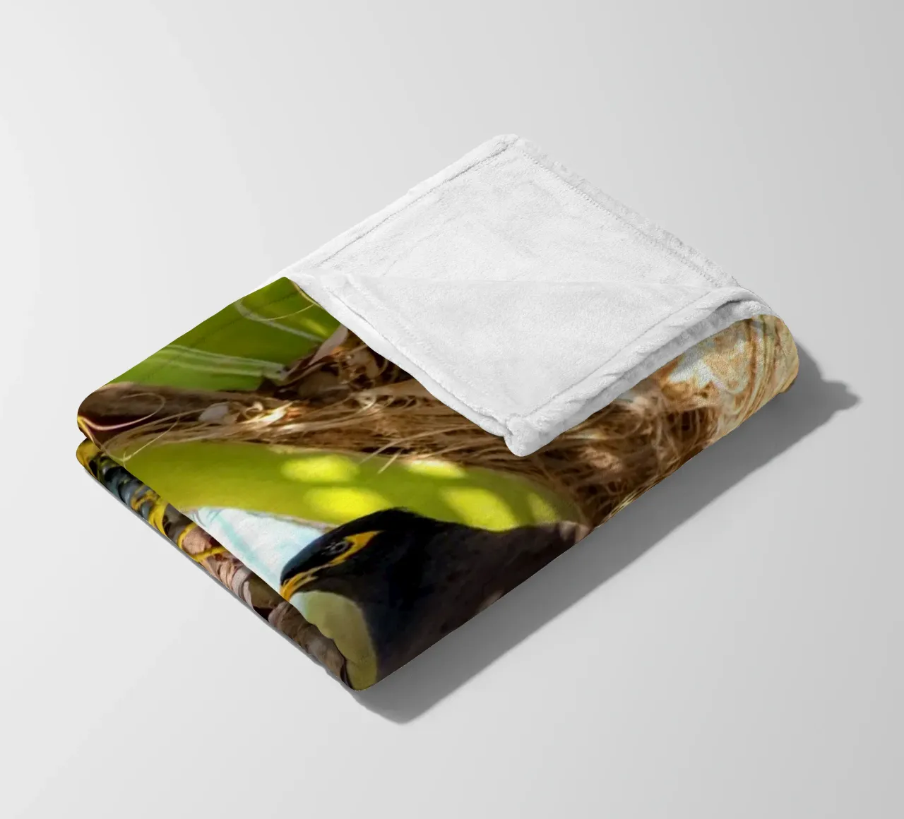In the heart of the palm trees fleece blanket by Léa Lefebvre Photography