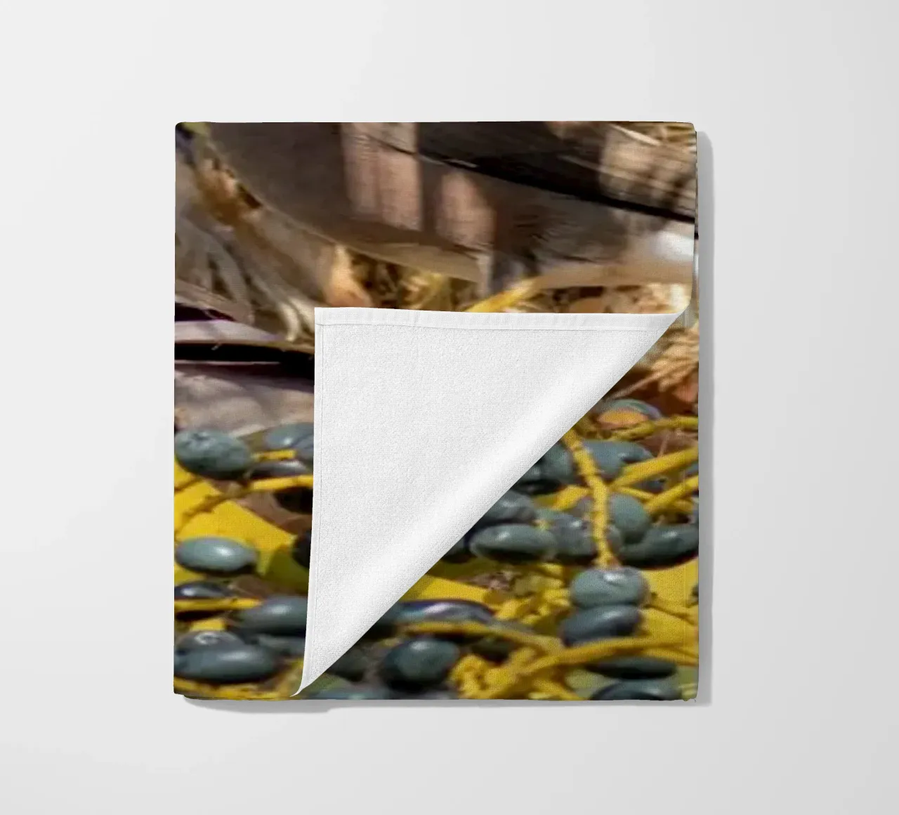 In the heart of the palm trees beach towel by Léa Lefebvre Photography