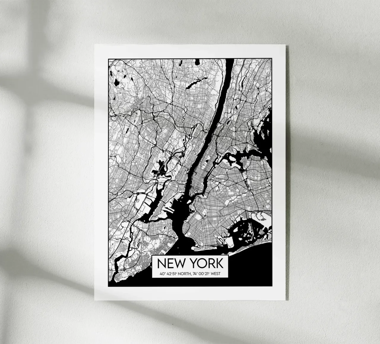 Mappa di New York plexiglass da Frame the World