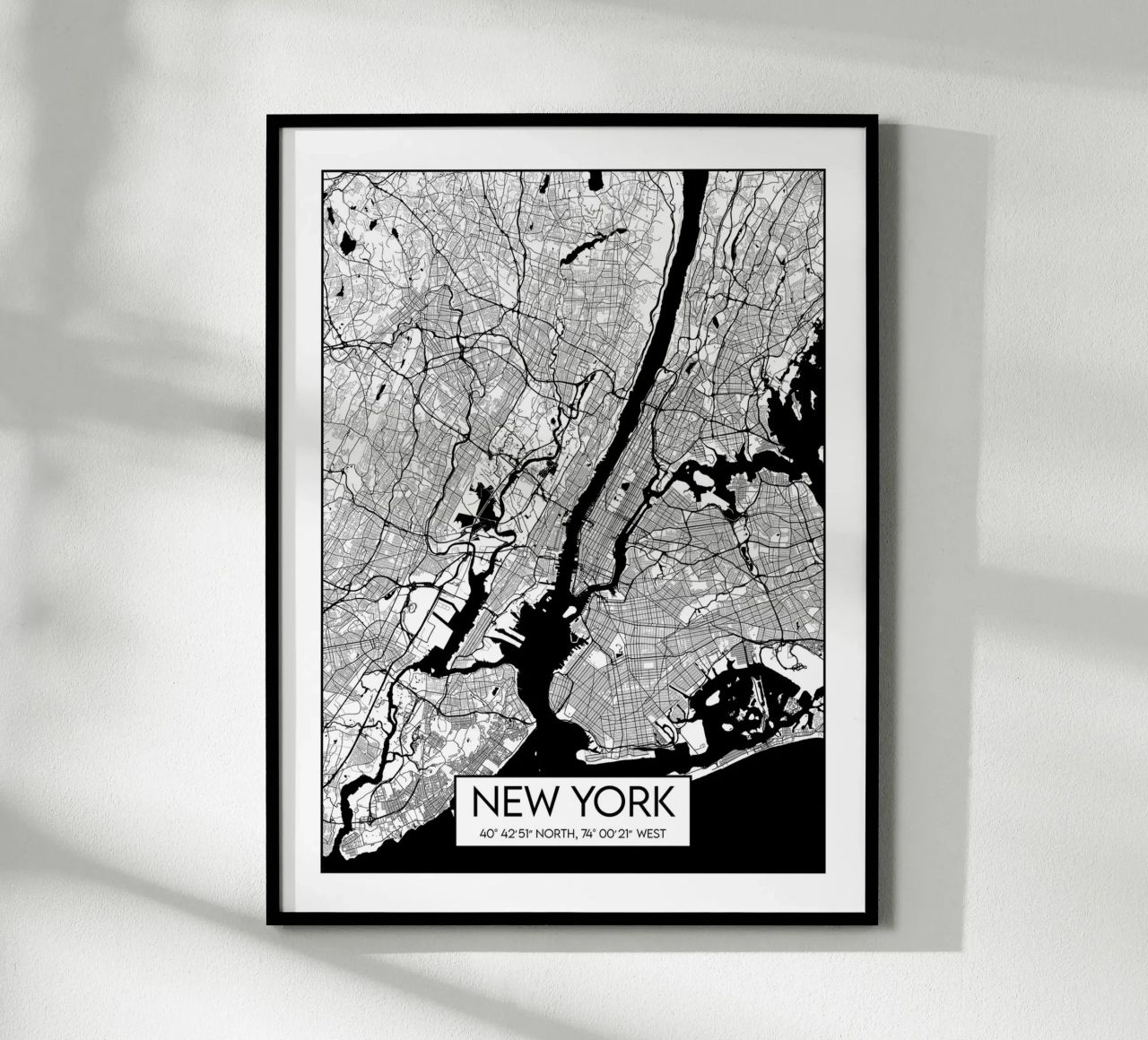 Carte de New York poster de Frame the World