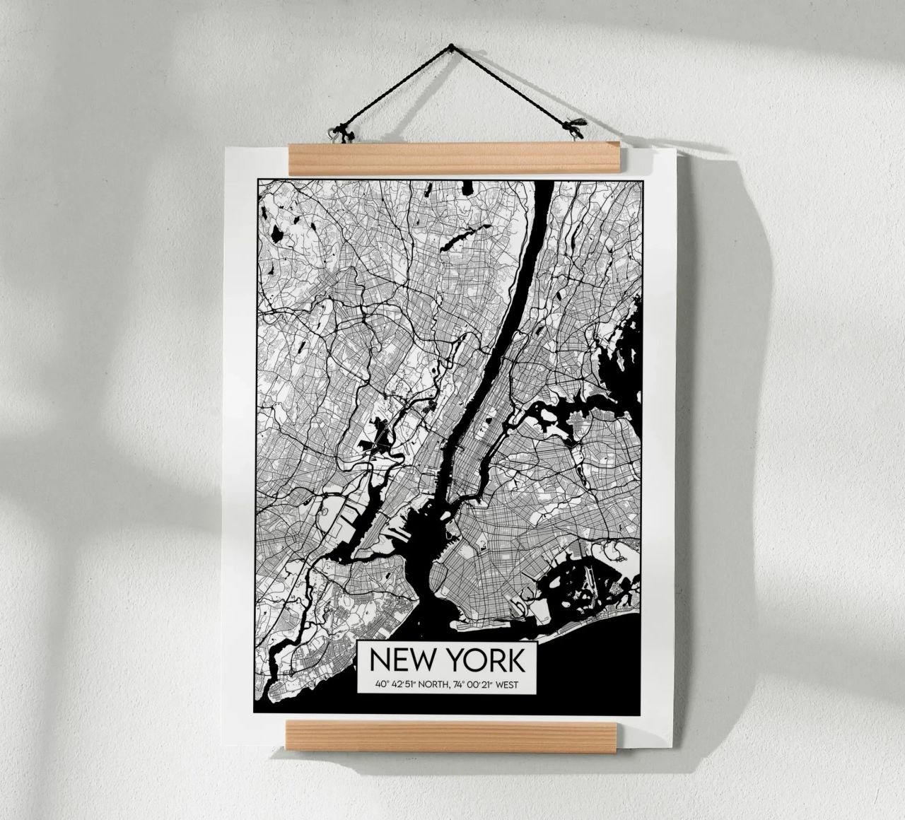 Carte de New York poster de Frame the World