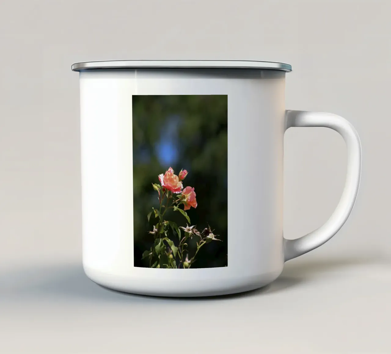 Le due belle rose tazza in smalto da Léa Lefebvre Photography