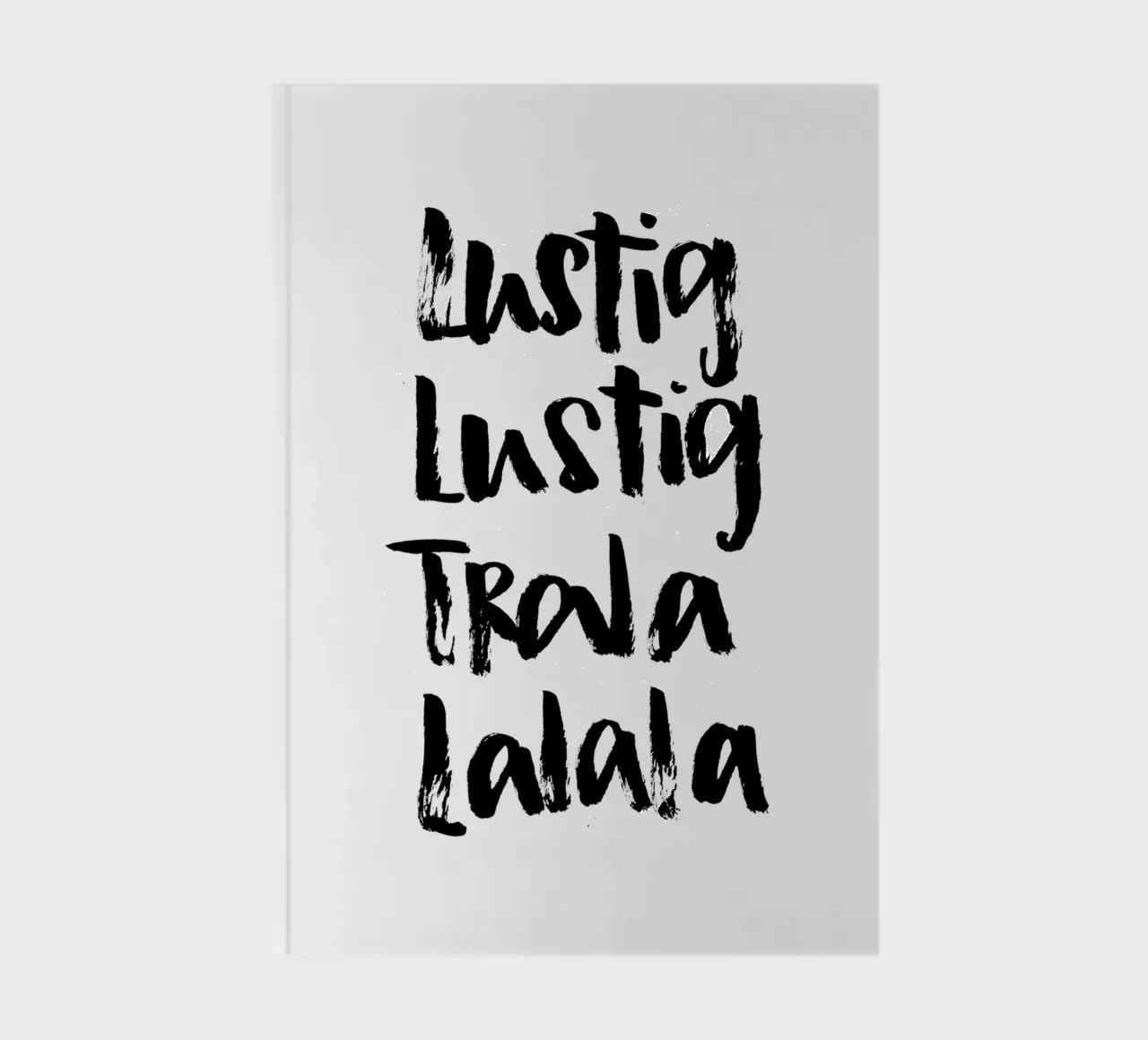 Tralalala notebook by Brushmeetspaper