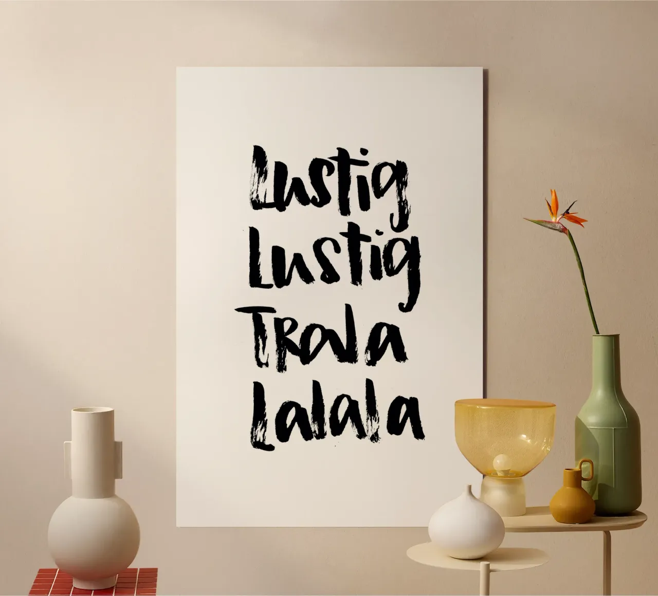 Tralalala alluminio dibond da Brushmeetspaper