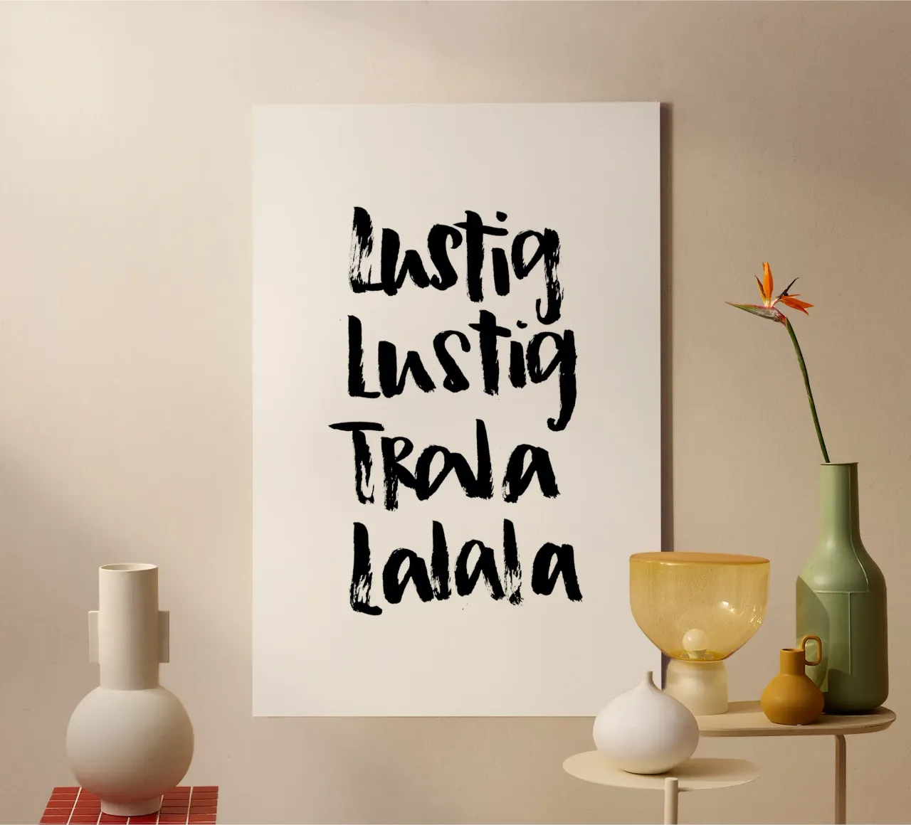 Tralalala tela con Cornice a cassetta da Brushmeetspaper